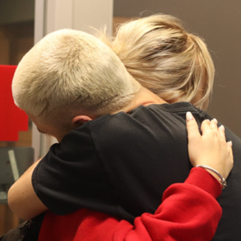 Hugging Photo